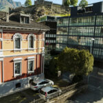 A view on the Peptone Switzerland AG office laboratories in the very heart of the city of Bellinzona, Ticino, Switzerland.