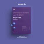 Peptone wins an AWWWARD for brand design.