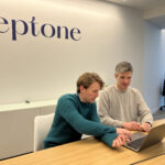 Petpone's Director of Applied Machine Learning and AI, Dr. Istvan Redl, discussed with Oliver Dutton, the Head of Numerical Modelling, at Peptone headquarters in London, UK.